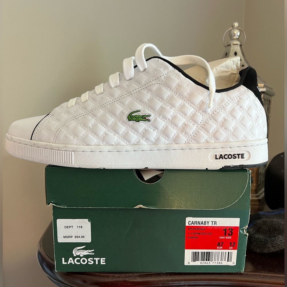 Men’s Size 13 Lacoste Shoes with box